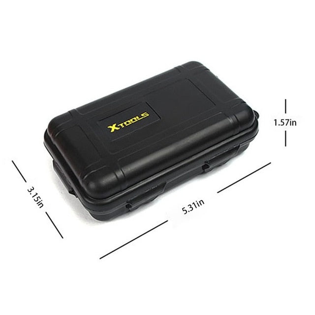 Double-layer Storage Box Waterproof Survival Case Box Container Outdoor  Camping Travel Storage Box Outdoor Tools