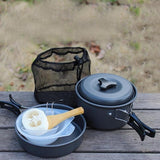 Aluminum Cookware 3 Pieces Set for Outdoor Camping/Hiking