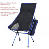 Folding Outdoor Oxford Cloth Chair Built with Aluminum Frame