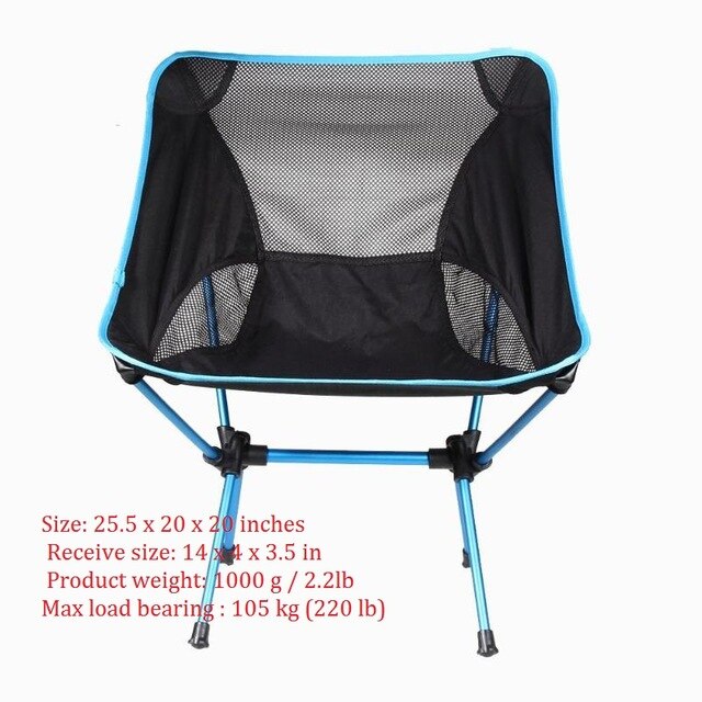 Folding Outdoor Oxford Cloth Chair Built with Aluminum Frame