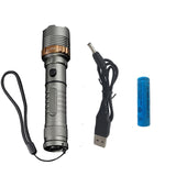 LED Rechargeable Powerful flashlight Torch with 5 Modes