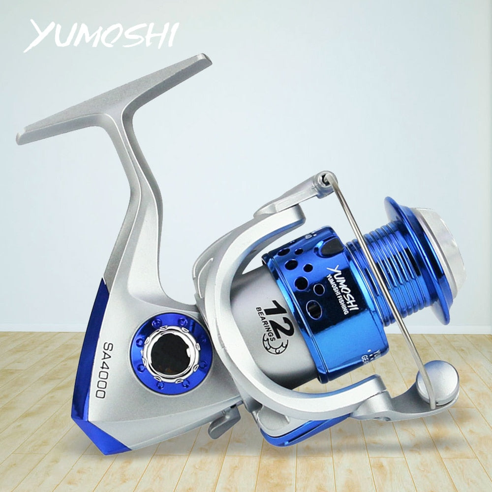Yumoshi Spinning Fishing Reel Left/Right Interchangeable | Ratio: 5.5:1