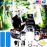 LED Rechargeable Headlamp Flashlight 3 T6 R5 for Hiking/Cycling