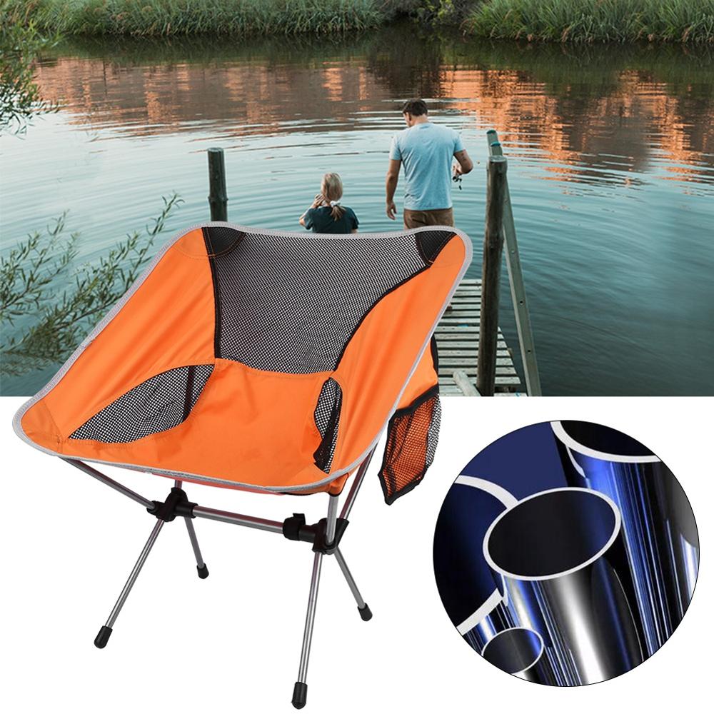 Portable Lightweight Moon Chair with Storage Bag For Outdoor Fishing/Camping