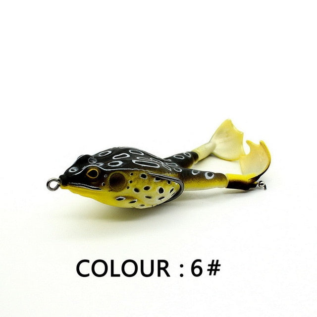 Double Propellers Frogs Soft Silicone Fishing Bait/Lures | Double Hook