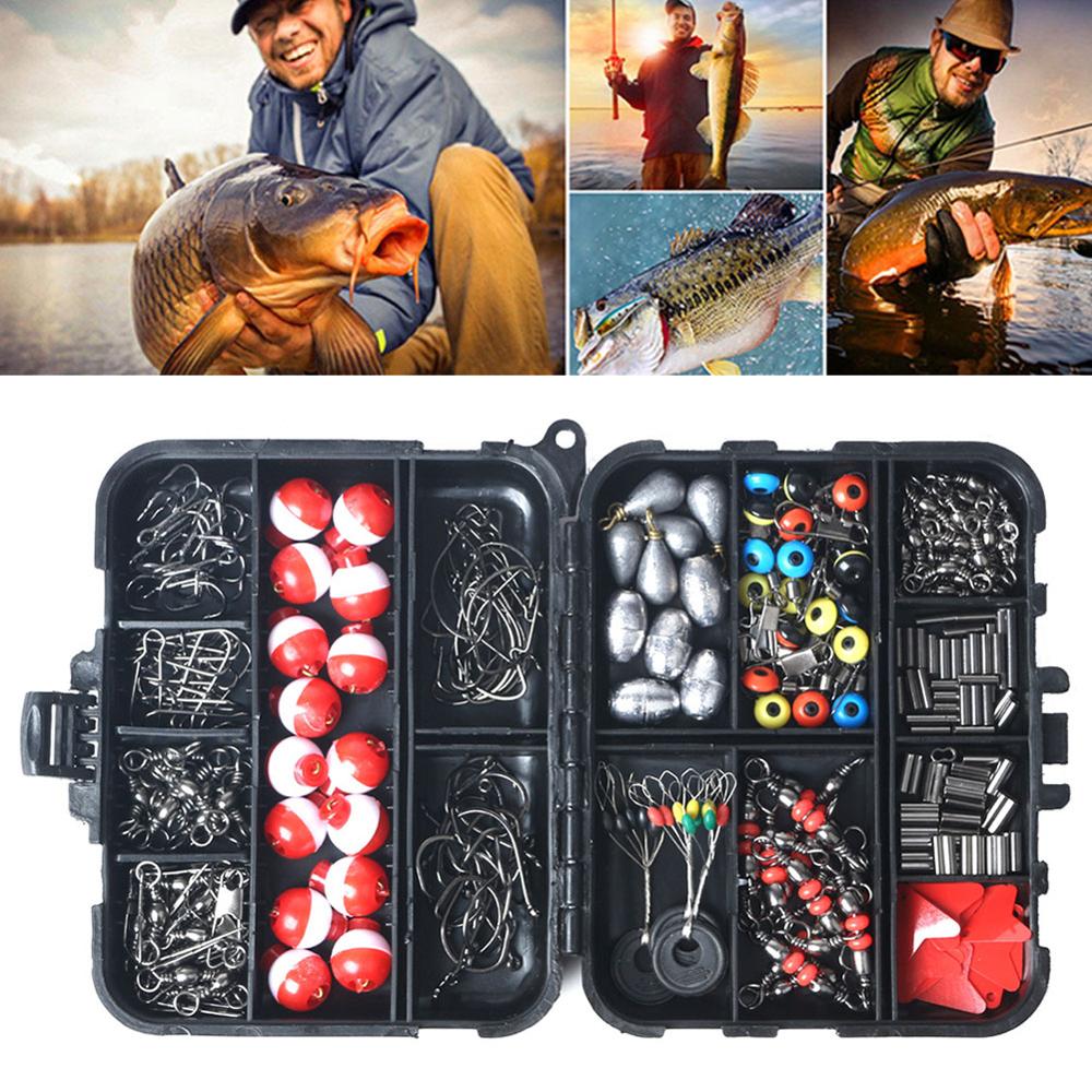 Fishing Accessories 264 Pieces Kit Set with Fishing Compartment Box – Jim  Creek Outfitters