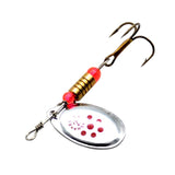 Fishing Spinner Metal Spoon Bait/Lure with Feather